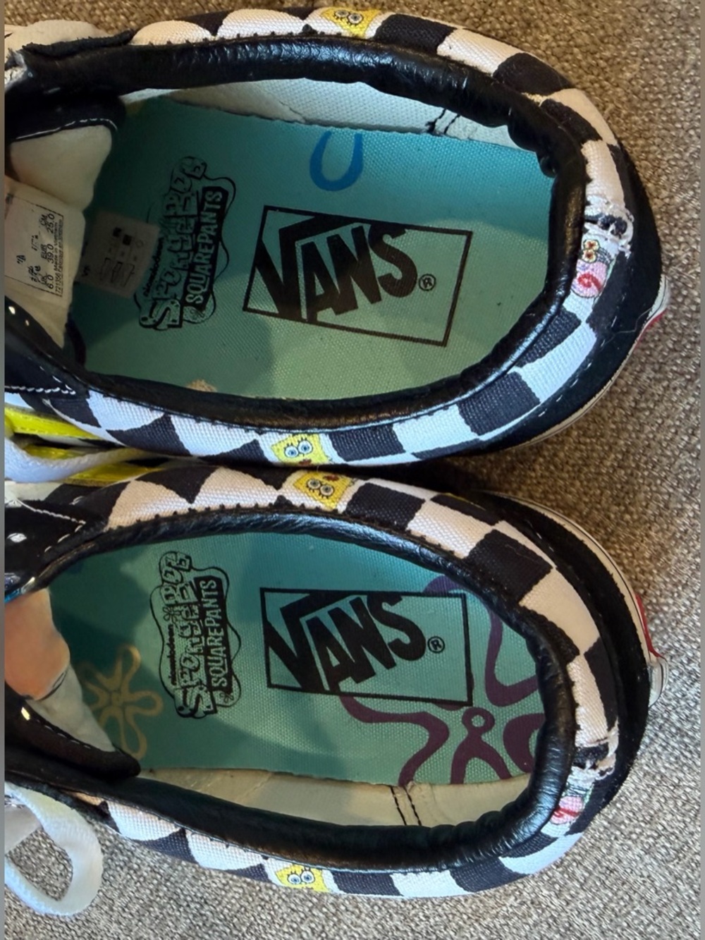 Vans old Skool X Checkerboard Low Top Sneakers with Yellow Stripe - Picture 5 of 7